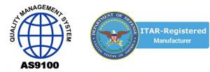 Quality Management System & ITAR Registered Manufacturer Logo